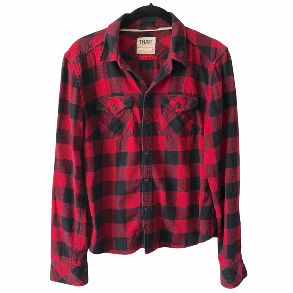 Aritzia Tops - ARITZIA TNA Plaid Flannel Classic Fit Small